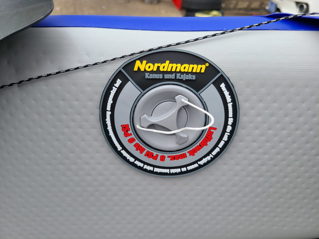 Nordmann I-Kajak Adventure 470 Drop Stitch Luftkajak 2-Sitzer inkl. Sitze, Paddel und Zubehör