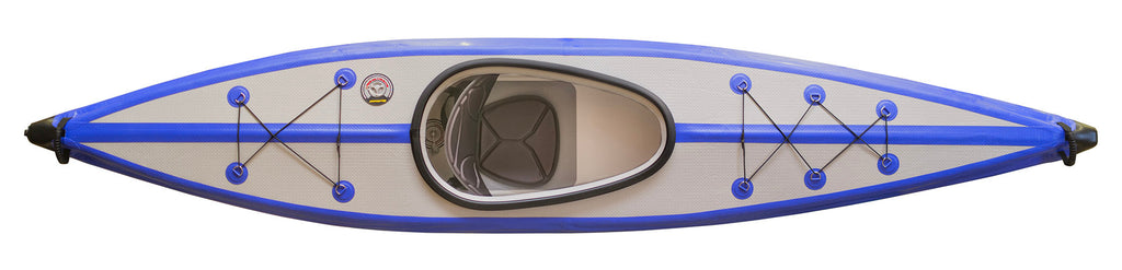 Nordmann I-Kajak Adventure 400 Drop Stitch Luftkajak 1-Sitzer inkl. Sitze, Paddel und Zubehör