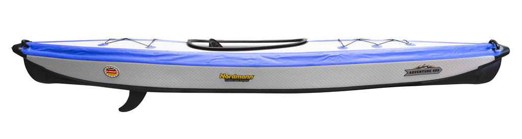 Nordmann I-Kajak Adventure 400 Drop Stitch Luftkajak 1-Sitzer inkl. Sitze, Paddel und Zubehör