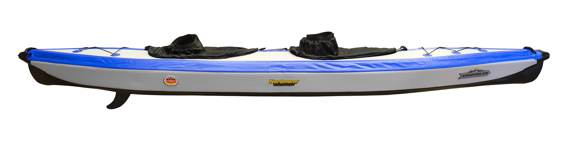 Nordmann I-Kajak Adventure 470 Drop Stitch Luftkajak 2-Sitzer inkl. Sitze, Paddel und Zubehör