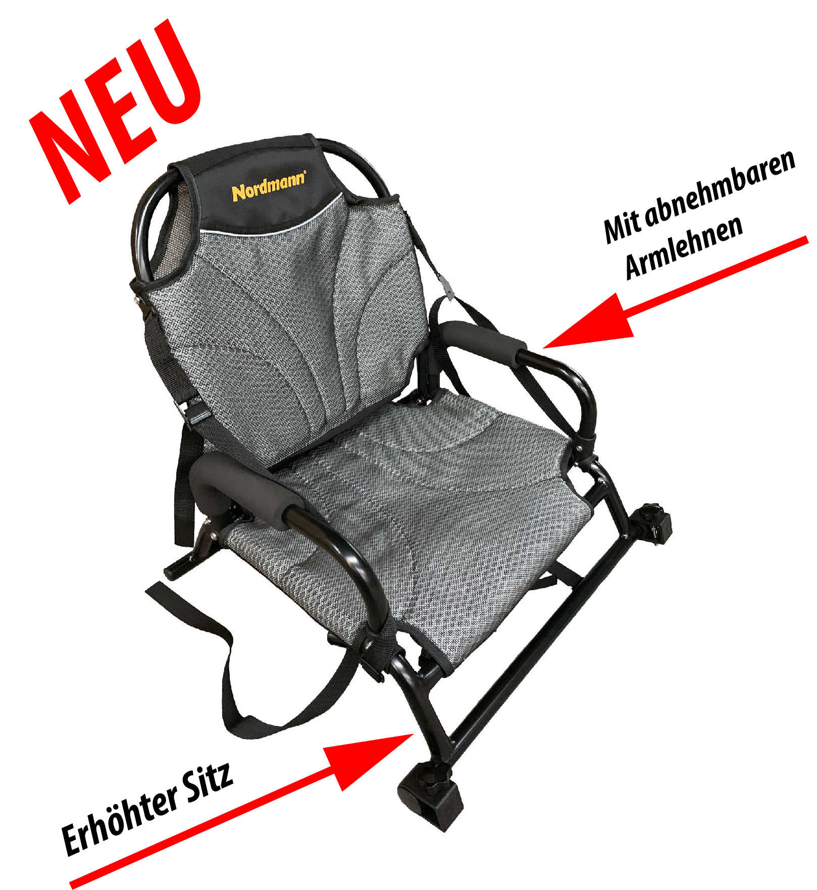 Nordmann Dingi 250 - 8.2 Angelkajak Sit on Top inkl. Zahnstangen-Pedalantrieb